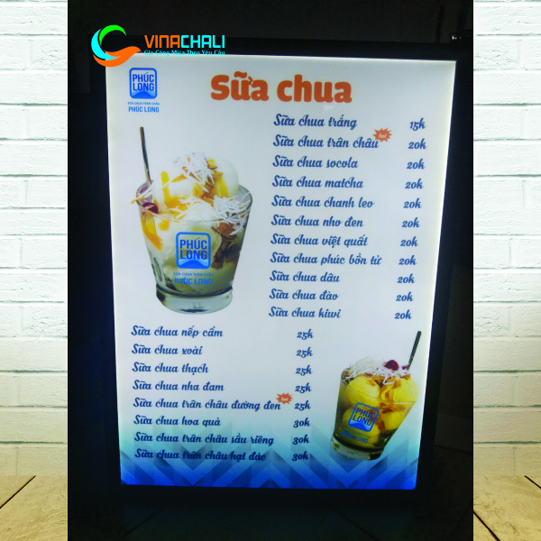 Tranh điện menu nhà hàng