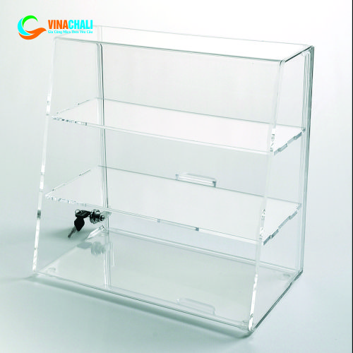 Tủ mica trưng bày 3 tầng cao cấp