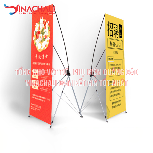 Standee chữ X, hay còn gọi là giá chữ X
