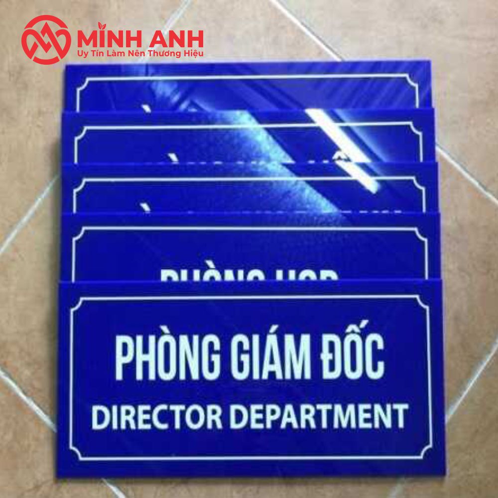 Làm Biển Mica Phòng Ban Theo Yêu Cầu
